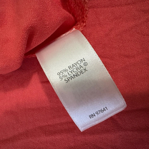 J. JILL Wearever Tank Top Coral Red Stretch Minimalist NWT - Picture 8 of 10